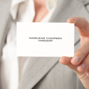 Tarjeta De Visita Profesional minimalista