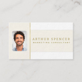 Tarjeta de visita profesional Minimalista de línea