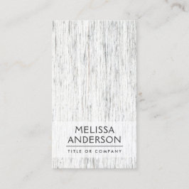 Tarjeta De Visita Profesional minimalista de madera gris claro