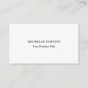 Tarjeta De Visita Profesional Minimalista de moda de seda premium