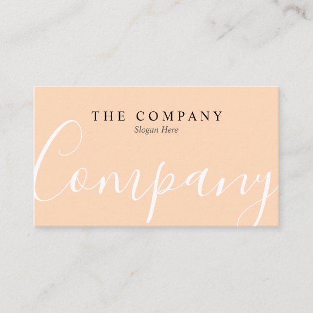 Tarjeta de visita profesional minimalista del (Anverso)