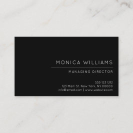 Tarjeta De Visita Profesional minimalista elegante