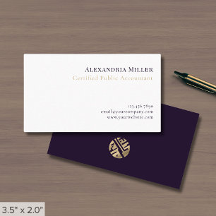 Tarjeta De Visita Profesional minimalista elegante