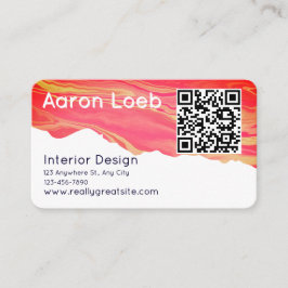Tarjeta de visita profesional minimalista moderna