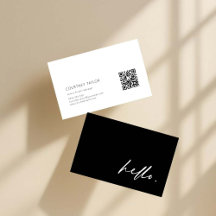 Tarjeta de visita profesional minimalista moderna