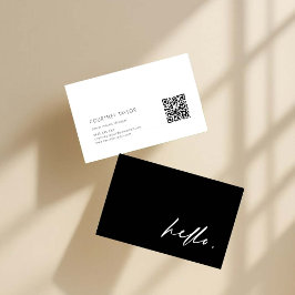 Tarjeta de visita profesional minimalista moderna