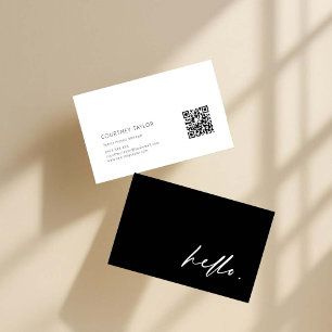 Tarjeta de visita profesional minimalista moderna