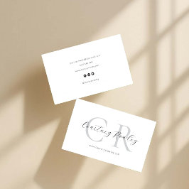Tarjeta de visita profesional minimalista moderna