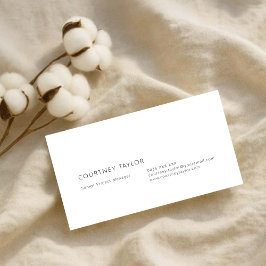 Tarjeta de visita profesional minimalista moderna