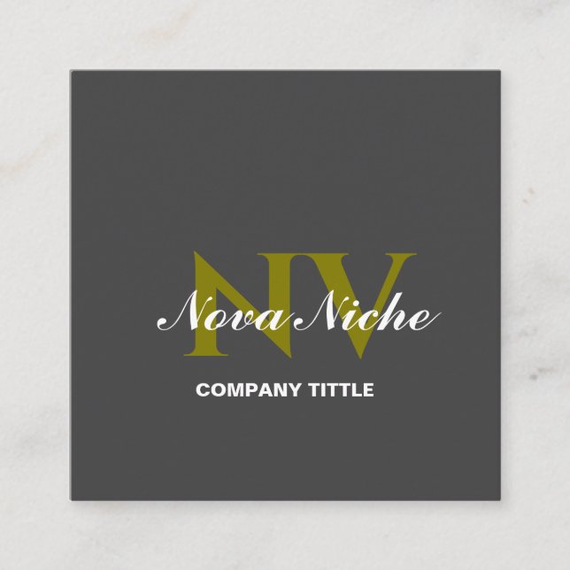 Tarjeta de visita profesional Minimalista moderna (Anverso)