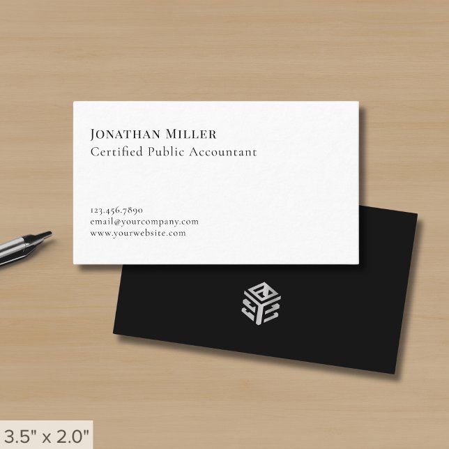 Tarjeta De Visita Profesional Minimalista moderno (Subido por el creador)