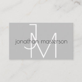 Tarjeta De Visita Profesional minimalista moderno del monograma