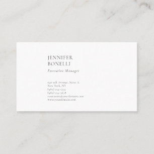 Tarjeta De Visita Profesional minimalista moderno elegante