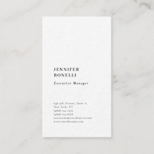 Tarjeta De Visita Profesional minimalista moderno elegante