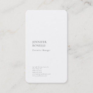 Tarjeta De Visita Profesional minimalista moderno elegante