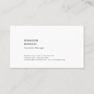Tarjeta De Visita Profesional minimalista moderno elegante