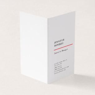 Tarjeta De Visita Profesional minimalista moderno elegante y de moda