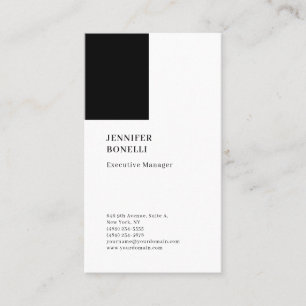 Tarjeta De Visita Profesional minimalista moderno elegante y de moda