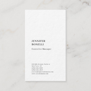 Tarjeta De Visita Profesional minimalista moderno grueso de moda