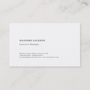 Tarjeta De Visita Profesional minimalista moderno mate papel liso