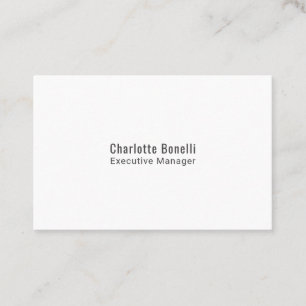 Tarjeta De Visita Profesional Minimalista Moderno Plano 