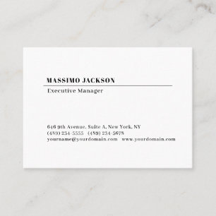 Tarjeta De Visita Profesional minimalista moderno sencillo
