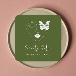 Tarjeta de visita profesional minimalista Salón de