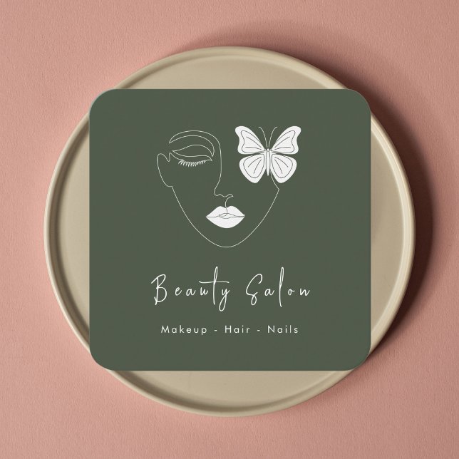 Tarjeta de visita profesional minimalista Salón de (Subido por el creador)