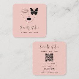 Tarjeta de visita profesional minimalista Salón de