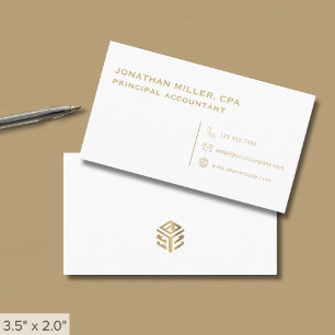 Tarjeta De Visita Profesional Minimalista simple