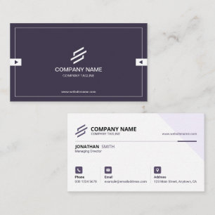 Tarjeta De Visita Profesional minimalista y moderno premium