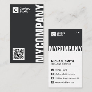 Tarjeta De Visita Profesional minimalista y moderno premium