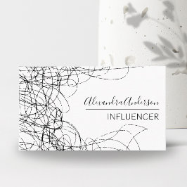 Tarjeta De Visita Profesional Mínimo De Esgrima En Blanco Y Negro