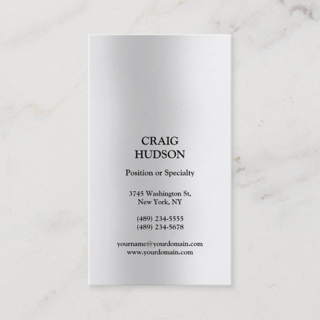 Tarjeta de visita profesional moderna (Anverso)