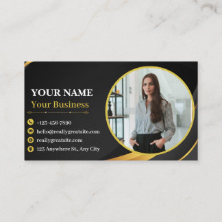 Tarjeta de visita profesional moderna