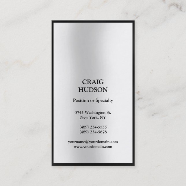 Tarjeta de visita profesional moderna (Anverso)