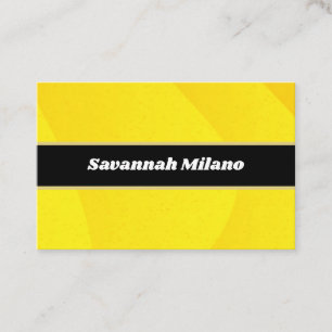 Tarjeta de visita profesional moderna amarilla