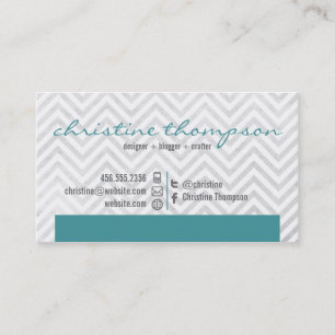 Tarjeta de visita profesional moderna de Chevron