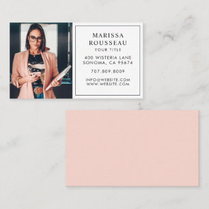 Tarjeta de visita profesional moderna de fotografí