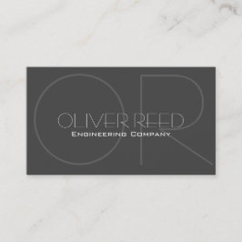 Tarjeta de visita profesional moderna en ingenierí