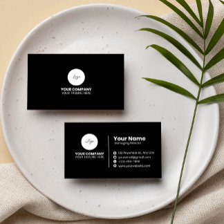 Tarjeta de visita profesional moderna minimalista