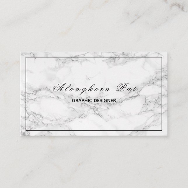 Tarjeta de visita profesional moderna minimalista (Anverso)