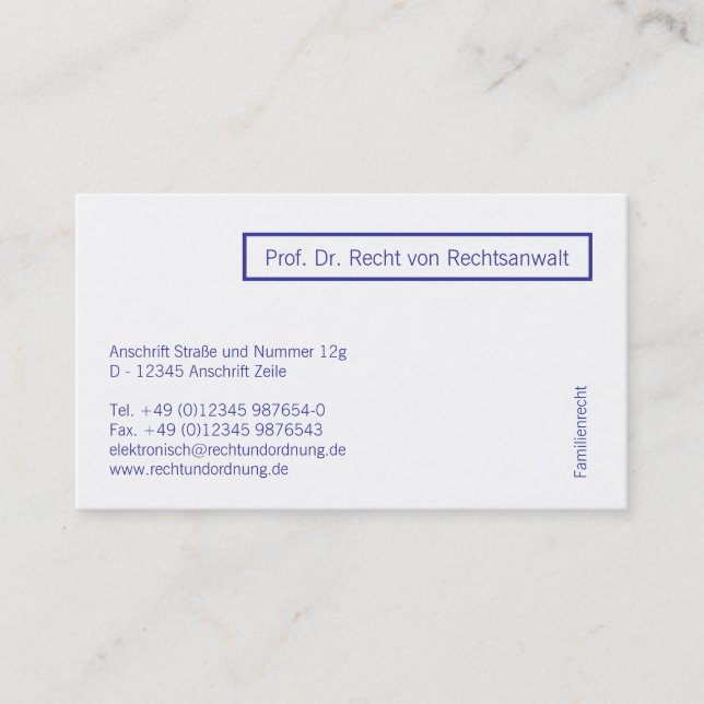 Tarjeta De Visita profesional moderno (Anverso)