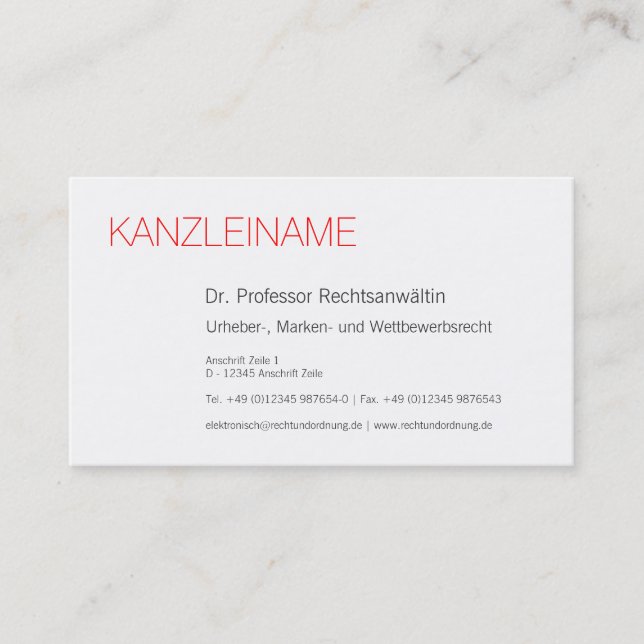 Tarjeta De Visita profesional moderno (Anverso)