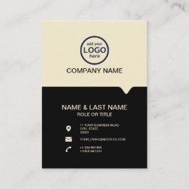 Tarjeta De Visita Profesional Moderno 2 colores agregue su logotipo