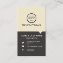 Profesional Moderno 2 colores añada su logotipo