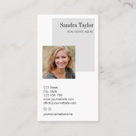 Tarjeta De Visita Profesional Moderno Añada su logotipo Inmobiliario