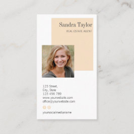 Tarjeta De Visita Profesional Moderno Añada su logotipo Inmobiliario