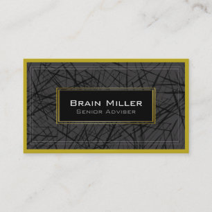 Tarjeta De Visita Profesional moderno blanco y negro simple