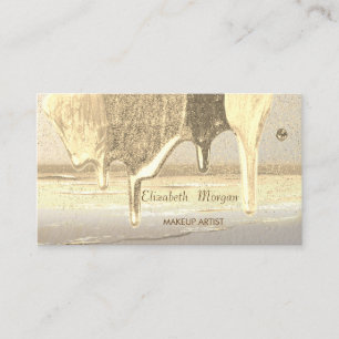 Tarjeta De Visita Profesional Moderno , Confeti Dorado , Gotitas